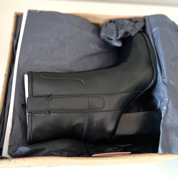 🌻🆕FREE PEOPLE Naomi Ankle Heel Boots-Black-Size 8 - Picture 14 of 16